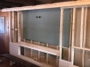 TV/ faux brick backing installed