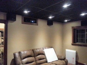 Projector running in a 9.1 surround system